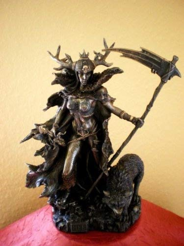 Hel Todesgöttin Germanen Mythologie Dekofigur bronziert Sammlerfigur