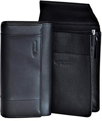 Kellnerbörse + Halfter, echt Leder, Kellnerbörsenset, Kellnertasche
