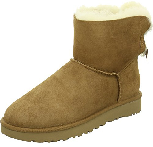 UGG Mini Bailey Bow II, Bottes Classiques. Femme, Noisette, 41 EU