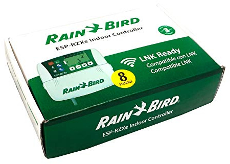 Rain Bird Programador de riego de 8 estaciones ZRZ008E - ESP-RZXe de uso en interiores. Compatible con módulo estándar Wifi LNK. Incluye transformador y manual de instrucciones