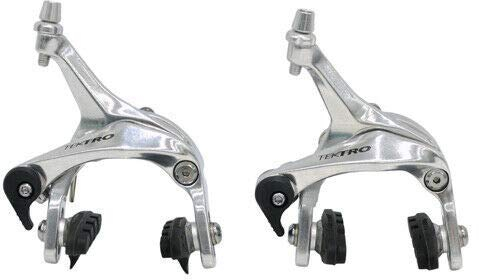 Tektro R313 Dual Pivot Caliper Brake Set 39-52mm Designed for 28C tire, Silver, MH1815