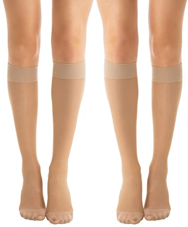 Relaxsan Basic 850P (2 Paia - Carne, 4/XL) gambaletti 140 Den PLUS compressione graduata 22-27 mmHg