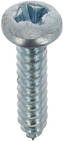 Restagraf - Vis à Tôle - Tête Cylindrique Bombée Pozidrive - Acier Zingué Blanc - Standard DIN 7981 - Fixation Carrosserie - Réf. 640 - Sachet de 25