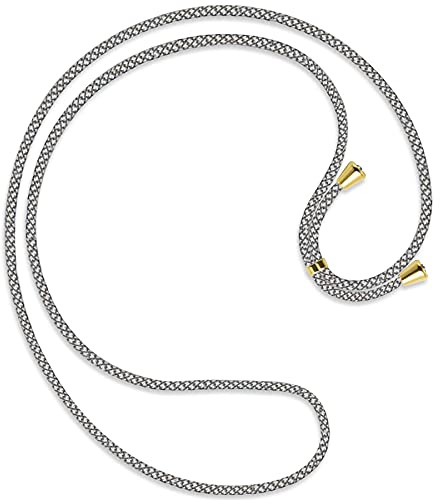 mtb more energy® Ersatz-Band für Handykette - Fancy Fishnet - inklusive Endkappen (Gold) - hochwertige Austausch-Kordel - Band Seil Kette