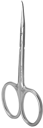 STALEKS PRO - Professionelle Nagelhautschere mit gebogener Spitze Exclusive 21 TYPE 2 (Design: Magnolia Fior) SX-21/2m