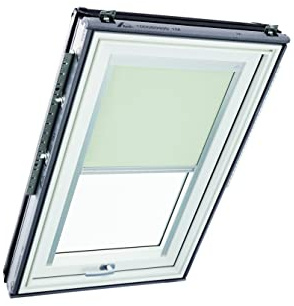 Tenda Oscurante Originale Roto ZRV - Guide di Scorrimento Laterali Argento - per Finestre da Tetto delle Serie R6/R8, i8 e Classic 64/84 - Dimensioni 094/140 | 09/14 - Colore del Tessuto Beige Chiaro