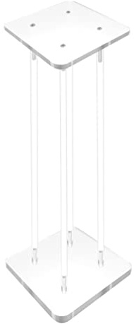 12 X 12 X 24 1 Rods Clear Riser Acrylic Transparent Plexiglass Pedestal Table Display Podium Glorifier Riser Stand Centerpiece Flower Sculputure Merchandise Lamp Book 2X10136-12X12+4X10135-24-NPF