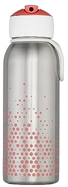 Mepal – Thermoflasche Flip-up Campus – 350 ml – Pink– hält Getränke lange kalt oder warm – Edelstahl Trinkflasche Kinder – doppelwandig isoliert – Trinkflasche Kohlensäure geeignet