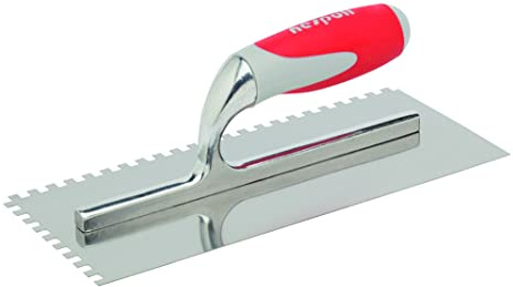 NESPOLI Platoir inox manche confort avec dents 6x6mm