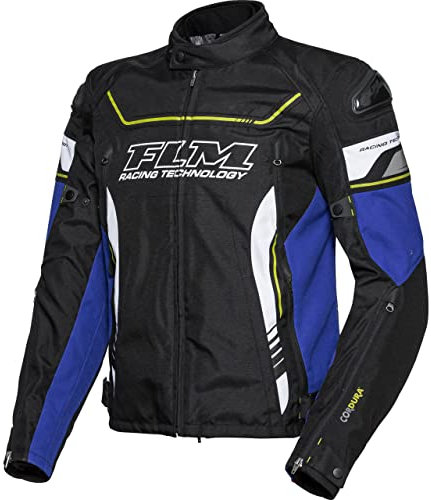 FLM Octane Textiljacke - Atmungsaktiv & Wasserdicht - 600D CORDURA® - Mit Protektoren & Reflektoren gelb M