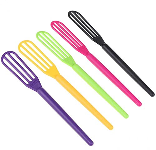 Haowul 5pcs Hairdressing Dyeing Brush Stirrer Dye Cream Whisk Hair Color Mixer Diy Dyestuff Blender Barber Hair Styling Pro Salon Tool