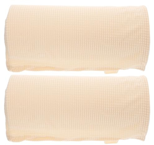 SEWACC Stretchsofa Armlehne Deckt 2Pcs Universal Stuhl Arm Protectors Sesselbezug Protektor Elastische Sofa- Armlehnen- Beschützerin für Sofa Couch Stuhl Liege (Beige)
