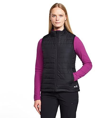 Peter Storm Women's Blisco II Gilet with High Collar & Hand Warmer Pockets, Insulated Vest, Warm, Water-repellent, Lightweight (UK, Numeric, 12, Regular, Regular, Black)
