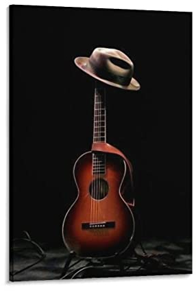 QITEX Leinwand Bilder Abstrakte Musik Poster Violine Leinwand Wandkunst Feuer Wasser Geige Musikinstrument Serie Musik Gemälde Leinwand Pri Leinwand Bild Poster 50x70cm (Ungerahmt)