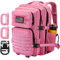 Hannibal Tactical 45L MOLLE-Sturmrucksack, taktischer Militär-Rucksack, für Armee, Camping, mit Flaschenhalter, Pink