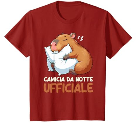 Camicia da notte ufficiale Pigiama dormire stanco sonno Maglietta
