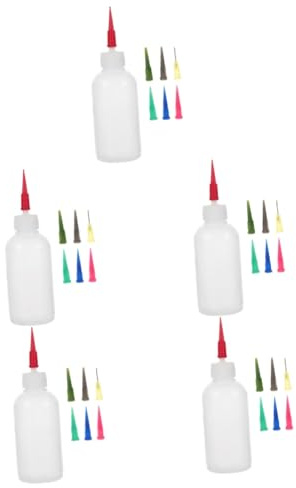 SHINEOFI 5juegos Botella De Para Glaseado De Cerámica Cabezas Intercambiables Herramienta De Decoración Para Cerámica y