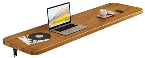 Klappbare Wandwerkbank, Wandklapptisch, Wandbartische aus Holz for kleine Räume, schwebender Schreibtisch aus Holz(60x30cm(24x12inch))
