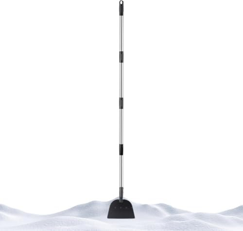 Pala per la pulizia del giardinaggio, pala da neve in metallo | Pala da neve in metallo per esterni,Paletta per ghiaccio portatile, attrezzi da giardinaggio per spalare la neve, bordo del prato,