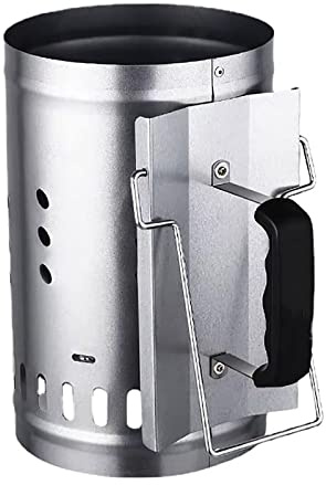 PODEC Charcoal Chimney Starter, 7.7-Inch BBQ Grill Lighter, Charcoal Grill Fire Starter, Fast Heating Technology with Heat Sheld, for Charcoal Briquettes & Hardwood Lump Coal BBQ Grills