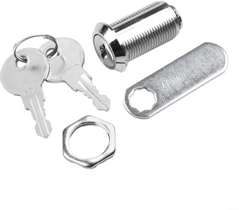 Robusta serratura per cassetta postale con sistema a doppia chiave, perfetta per armadi e cassetti in legno o metallo (30 mm)