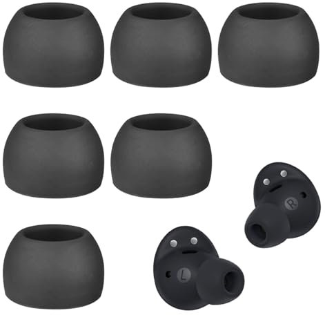 Loovisse 3 Paires Embout Ecouteur,Embouts en Siliconepour pour Buds Pro,Etui pour Ecouteurs,Embout Poussière,Antidérapants Ecouteurs pour Galaxy Buds Pro (Noir)