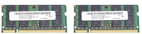 Uikdjgu 2X para MT DDR2 4GB 800Mhz RAM PC2 6400S 16 Chips 2RX8 1.8V 200 SODIMM para Memoria de Computadora PortáTil