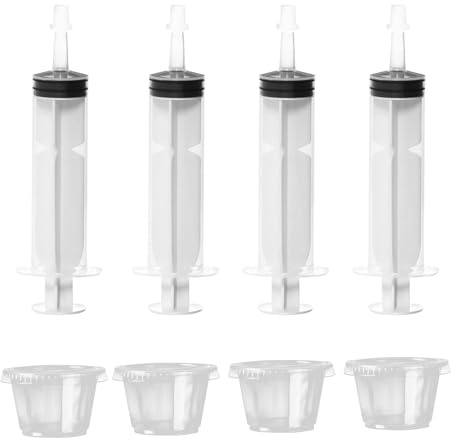 Jelo Syringes Shots - Iniettore trasparente di alcol, tubi ricaricabili | Eccellente gadget divertente per bevande per feste, ideale per compleanni e vacanze, design facile da pulire, offre creatività