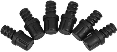 SEWACC Accesorios para Mango de Escobilla de Inodoro 6 Piezas Negro PP Fácil de Desmontar Resistente a Deformaciones para Baño
