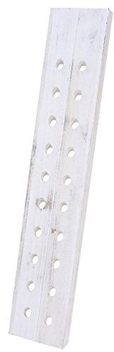 Berlinlodge Rüttelbrett Weinregal für 20 Flaschen HxBxT 120x22x5cm Flaschenregal 20 Flaschen HxBxTShabby-Look Vintage Weiß stehend Küche Esszimmer Wohnzimmer Keller rustikal Holz Wein