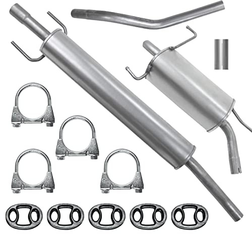 POLMOstrow Auspuff für Opel Corsa 3 III C 2000-2006 | Mitteltopf und Endtopf, Motoren: 1.0 - 1.0, Fließheck