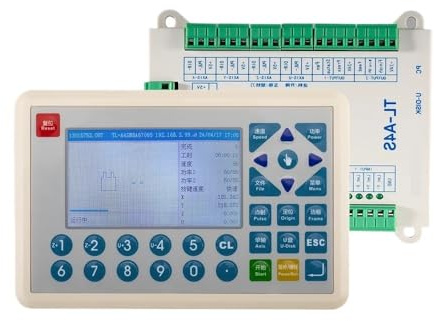 CO2 Lasering TL-A4S Controller 4 Axes Motion Control Rotary Cutting Carving for Co2 Lasering Engraving Cutting(Standard Set)