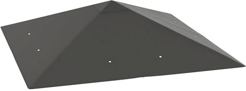 Outsunny Ersatzdach für Pavillon 3 x 3 m Wasserabweisend UPF30+ Grau | Pavillondach, Ersatzbezug für Gartenpavillon, Ersatzteile aus Oxford-Stoff, 370 g/m²