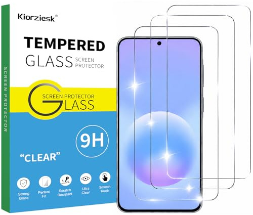 3 Pezzi Vetro Temperato Schermo Compatibile per Samsung Galaxy A57 / A56 / A55 / A37 / A36 / A35 / M35 / S25 FE / S24 FE, 4G/5G, Pellicola Protettiva 9H Anti Graffio Anti Impronte Trasparente HD