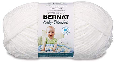 Bernat Baby Blanket Big Ball Yarn (04005) White