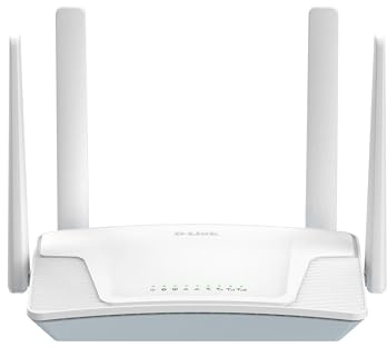 D-Link Router G416C 4G LTE AX1500 Wi-Fi 6 - Router Internet mobile con slot SIM, 4G LTE Cat 6, fino a 1,5 Gbps, WPA3, Dual Band, 3x LAN, Failover, OFDMA, MU-MIMO, antenne esterne