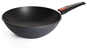 Woll Diamond Lite Wok - Induction -, Ø 30 cm, hauteur 10 cm, avec manche amovible - Convient à tous les types de cuisinières, antiadhésif, fonte d'aluminium