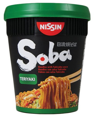 Nissin Soba Teriyaki Flavour Pot Noodles - 8 Cups