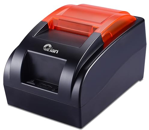 Qian ANJET58 Mini imprimante Thermique POS 58 mm pour Point de Vente Connexion USB Compatible Windows et Linux