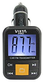 Vieta Pro MFV-333BK - Transmisor FM, Color Negro/Amarillo