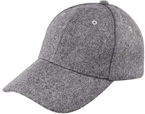 Gisdanchz Cappello Uomo Invernali Baseball Lana Grigio Chiaro Berretto Donna Invernale Cappellino Uomo con Visiera Inverno Winter Wool Baseball cap Grigio Chiaro