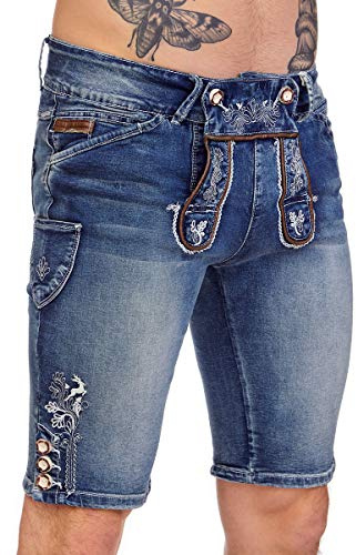 MarJo Jeans Shorts Herren - GUSTL - blau