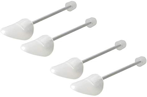 2 pares estiradores árboles de zapatos ajustables transparentes de plástico con Spring Co Prácticos moldeadores de zapatos para árboles Herramienta de modelado de soporte automático (Women Size)