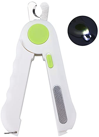 Pssopp LED Licht Haustier Nagelknipser Hund Katze Haustiere Nageltrimmer Haustier Nagelschere Zum Trimmen von Katzen Hunden Nägel und Krallen
