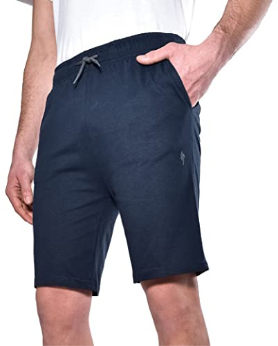 BESTLAKE BLK Sportshorts i Bomull med lätta sommarfickor, Nattblå, XXL