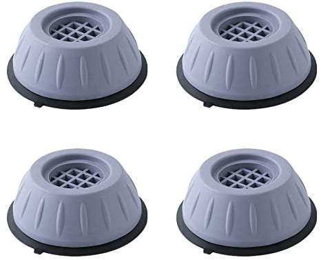 Bailinks Anti-Vibrations-Gummifüße für Waschmaschinen, 4 rutschfeste Gummipuffer, leise Füße für Waschmaschinen und Trockner, Kühlschränke, erhöhte Höhe und reduzierter Lärm
