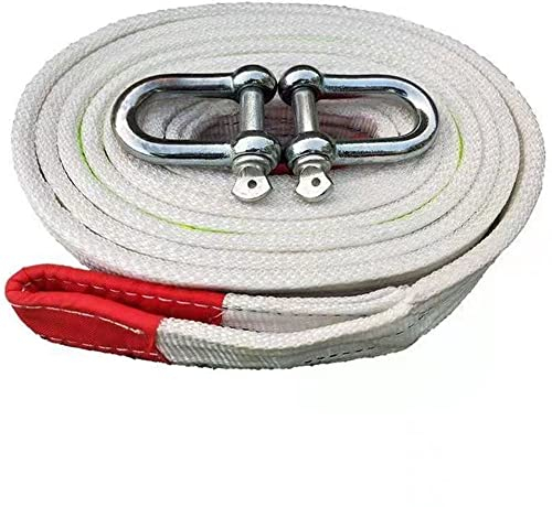 ZZDZW Abschleppseil Set - Notfall Abschleppgurt - 5t-10t-15t-20t - Abschleppseil Pkw - Bergegurt - 100% Reißfest -Mit D-Ring-Haken- 4m-5m-7m-9m Seil Für Bergungsschlepp Offroad Auto