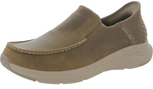 Skechers Slip-ins Parson - Oswin ZapatosHombre | Casual, sin cordones, ajuste relajado, espuma viscoelástica refrigerada por aire, cuero