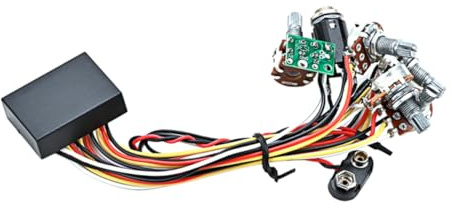 Toyvian Bass-schaltung Für Gitarren Aktive Vorverstärker-Komponenten Präzise Frequenzregelung Einfache Installation Hohe Klangqualität Langlebiges Design Geeignet Für Bass Und Gitarrenlieb