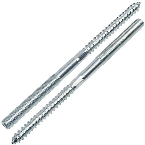 AERZETIX - C75879 - Set di 12 viti a doppio filettatura M8x140mm - prigioniero filettato - in acciaio